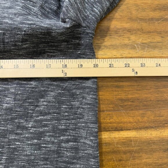 NWT VINCE Regular Fit Space Dyed Hoodie Black Medium - Picture 4 of 5
